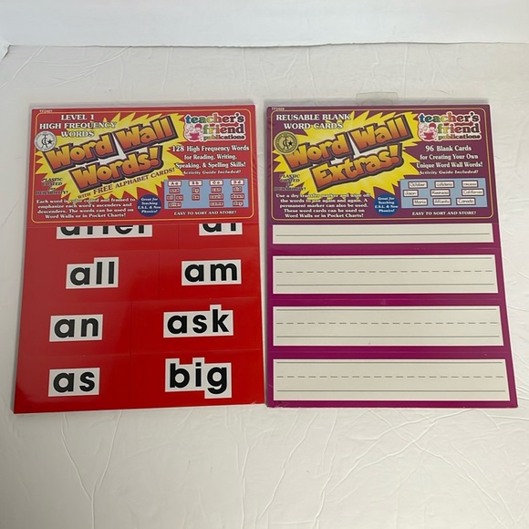 Teacher’s friend Publications Other - Teacher’s  Friend Publications Word Wall words & Word Wall Extras NWT